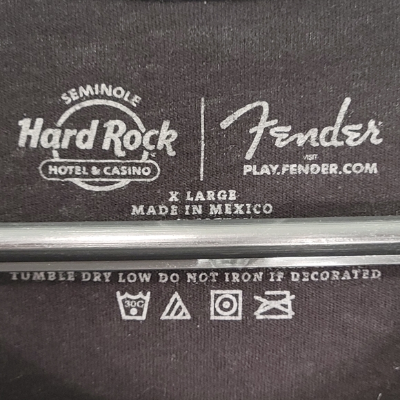 Hard Rock Fender Tshirt size XL - Picture 3 of 6